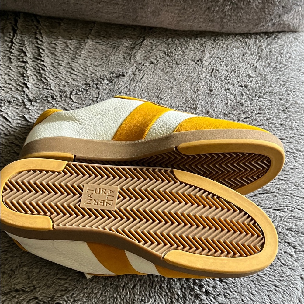 Naturalizer Yellow and White Women's Sneakers - Picture 4 of 4